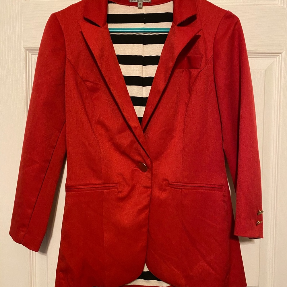 Red blazer